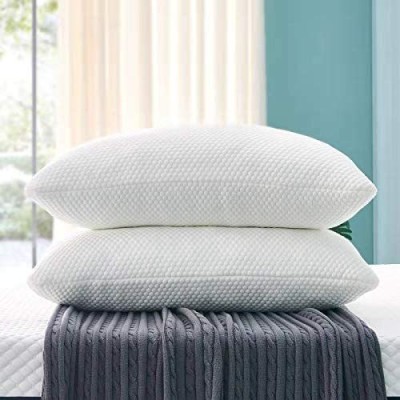 Soo Jaoo Plain Plain Filled Zipper Standard Size Pillow Protector(2, White)
