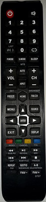 Kishore Traders Compatible Remote Control for  Smart Led TV 50 inches 0707 Videocon Remote Controller(Black)