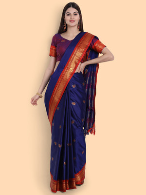87% OFF on VILLAGIUS Woven Bollywood Cotton Silk Saree(Dark Blue, Orange) 87% OFF on VILLAGIUS Woven Bollywood Cotton Silk Saree(Dark Blue, Orange)