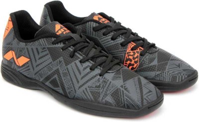 NIVIA Force Futsol Flats-2021-22 Model Football Shoes For Men(Grey, Orange)