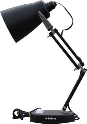 BillieJean 777 Matte Black Reading & Studying Table Lamp(46, Black)