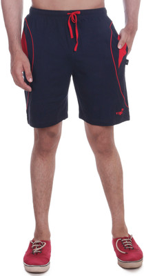 Vego Solid Men Dark Blue Night Shorts