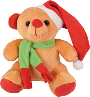 ULTRA Christmas Xmas Gift Soft Toy Santa Teddy Bear  - 7 inch(Brown)