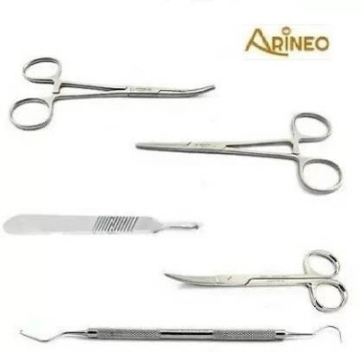 ARINEO SURGICAL INSTRUMENT SET Utility Forceps SET OF 5PC Utility Forceps