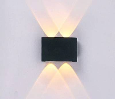 LiteMart LED Waterproof 8W Up-down "U" Shape IP65 with Metallic Body Best Wall Light Post Light Outdoor Lamp