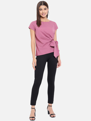 ALL WAYS YOU Casual Solid Women Pink Top