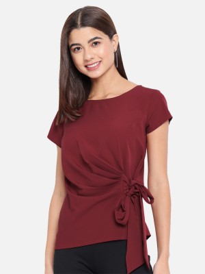 ALL WAYS YOU Casual Solid Women Red Top