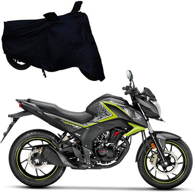 A G Enterprises Two Wheeler Cover for Honda(CB Hornet 160R, Black)