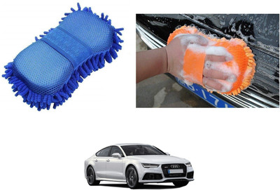 AuTO ADDiCT Microfiber Vehicle Washing  Sponge(Pack Of 1)