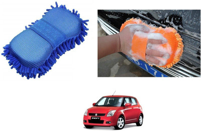 AuTO ADDiCT Microfiber Vehicle Washing  Sponge(Pack Of 1)