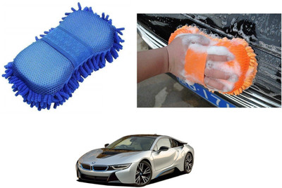AuTO ADDiCT Microfiber Vehicle Washing  Sponge(Pack Of 1)