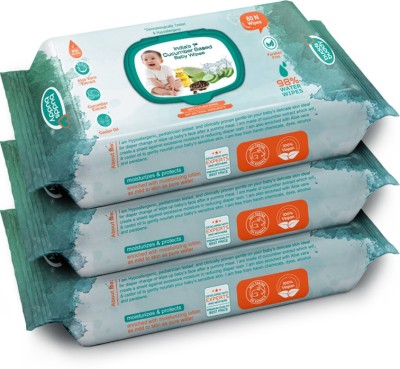 Buddsbuddy Cucumber Based Skincare Baby Wet Wipes with lid(240 Wipes)
