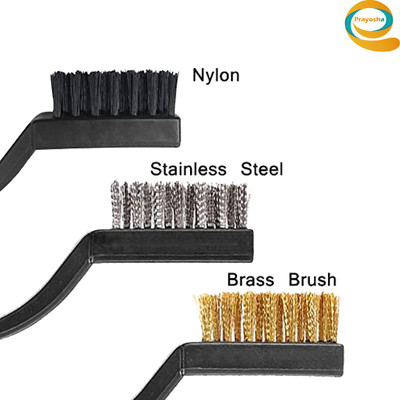 PRAYOSHA Wire Brush for Cleaning Handle Scratch Brush(Pack of 3)
