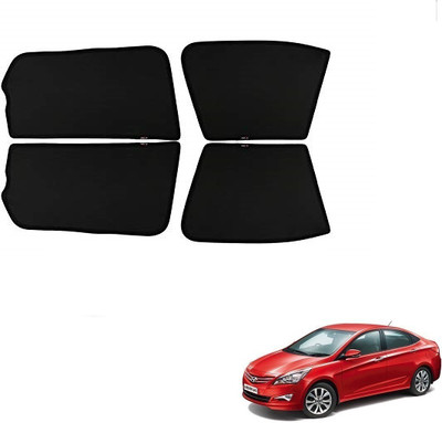 KOZDIKO Side Window Sun Shade For Hyundai Verna Fluidic(Black)