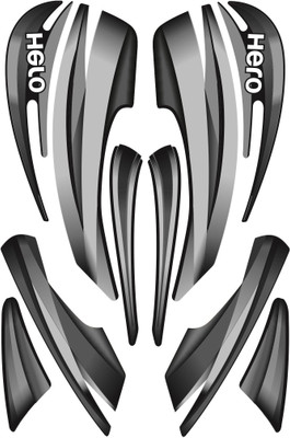 HRBull Sticker & Decal for Bike(Multicolor)