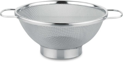 PRABHA Stainless Steel Wire Mesh Filter Colander Mesh Strainer Multipurpose Basket Collapsible Colander(Silver Pack of 1)