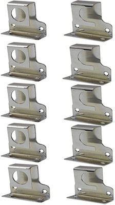 sai praseeda Silver Rod Rail Bracket Metal(Pack of 10)