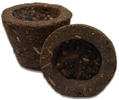 SPIRITe Cow Dung Sambrani /dhoopam Cup with Resin, Lemon Fragrances Lime Dhoop(Pack of 12)