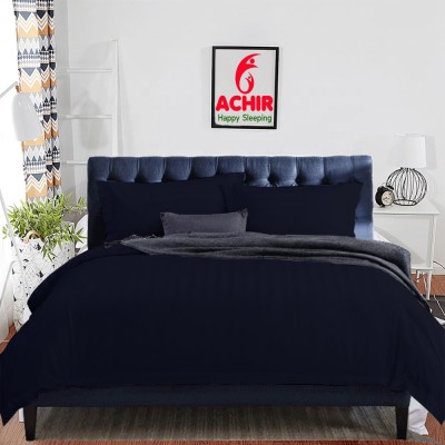 ACHIR King Cotton Duvet Cover(Dark Blue)