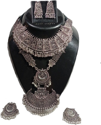 shiv creation Brass, Alloy Brass, Copper Silver Jewellery Set(Pack of 1)