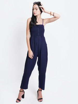 Purple State Solid Women Jumpsuit
