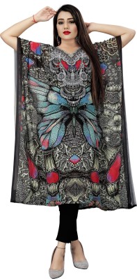 HSFS Printed Georgette Women Kaftan