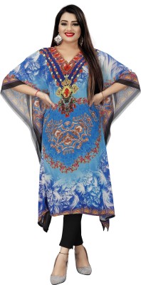 REYANS Printed Georgette Women Kaftan