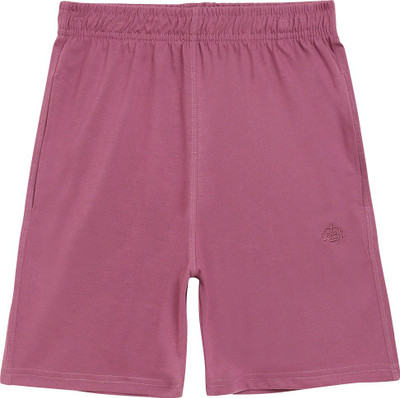 CHIMPRALA Short For Boys Sports Solid Cotton Blend(Purple, Pack of 1)