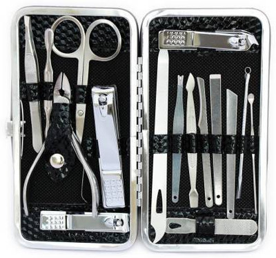 GLOW IT Pedicure Set Nail Clippers, 16 Pcs Stainless Steel Professional Nail Scissors Grooming Kits, (100 g,(50 g, Set of 16)