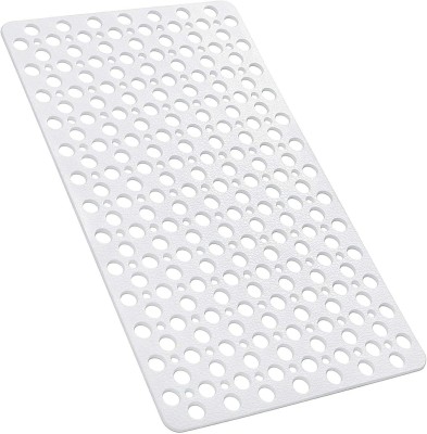 TurtleGrip PVC (Polyvinyl Chloride) Bathroom Mat(White, Medium)