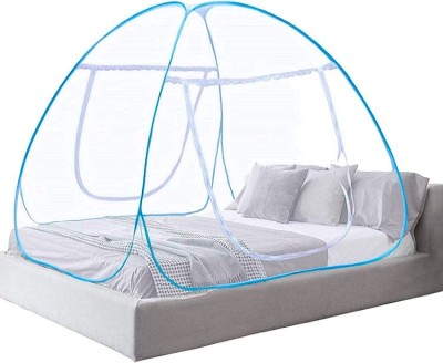 Greendot Polyester Adults Washable WC-MOSQUITO-NET-IMP-6X6 Mosquito Net(White, Blue, Tent)