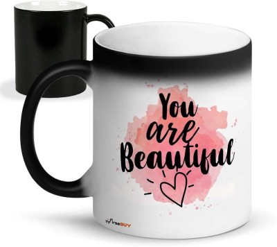 FirseBUY You are Beautiful Printed 11 Oz Ceramic Coffee Mug(325 ml)