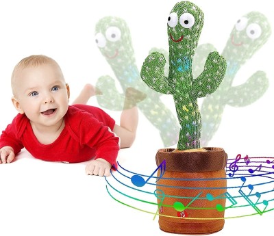 Style forest | Cactus Plush Toy Talking Cactus Dancing, Safe for Children Singing Recording Repeats What You Say, Educational Toy for Kids(Green)