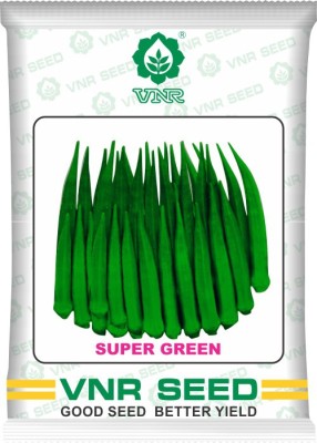 FRESHO vnr f1 hybrid SUPER GREEN ladyfinger seeds Seed(100 per packet)