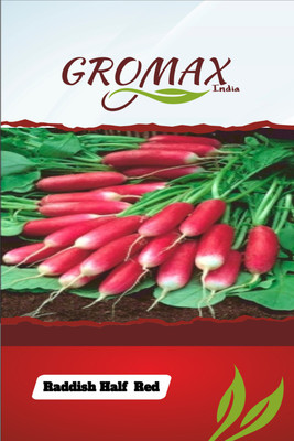 Gromax India Radish Half Red Seed(40 per packet)