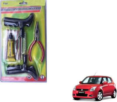 AuTO ADDiCT Car Wheel Tyre Tubeless Tyre Puncture Repair Kit with Plier For Maruti Suzuki Old Swift Tubeless Tyre Puncture Repair Kit