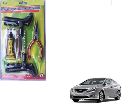 AuTO ADDiCT Car Wheel Tyre Tubeless Tyre Puncture Repair Kit with Plier For Hyundai Sonata Tubeless Tyre Puncture Repair Kit
