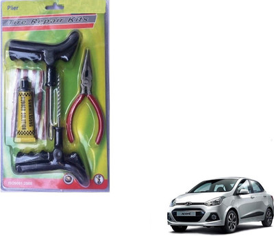 AuTO ADDiCT Car Wheel Tyre Tubeless Tyre Puncture Repair Kit with Plier For Hyundai Xcent Tubeless Tyre Puncture Repair Kit