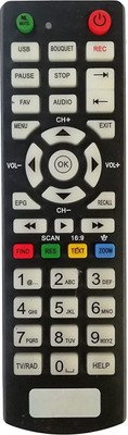 LipiWorld Set Top Box Compatible for  MCBS Remote Controller(Black)