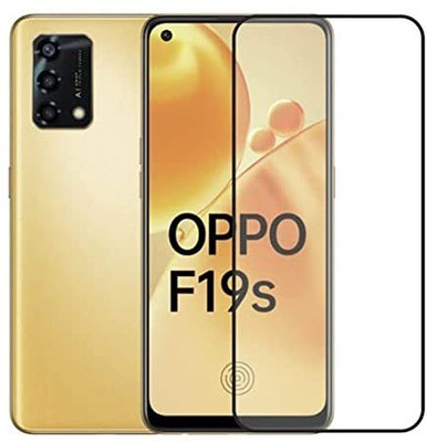SMARTCASE Edge To Edge Tempered Glass for Oppo F19s(Pack of 1)