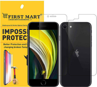 FIRST MART Front and Back Tempered Glass for Iphone SE 2020, Apple iPhone 8, Apple iPhone 7(Pack of 1)