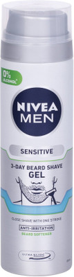NIVEA MEN SENSITIVE 3 DAY BEARD SHAVING GEL(200 ml)