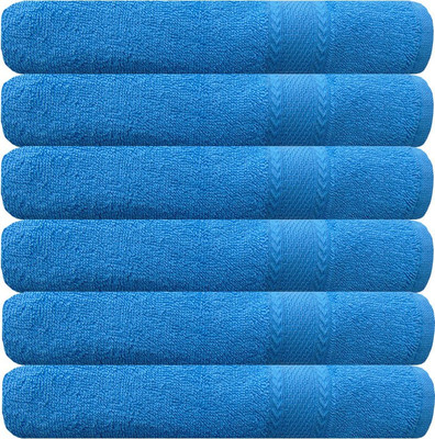 AkiN Cotton 450 GSM Hand Towel(Pack of 6)
