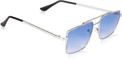 HUB CREATION Retro Square Sunglasses(For Men & Women, Blue)