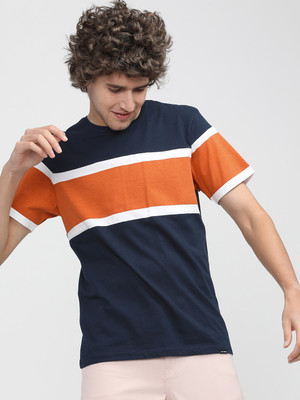 HIGHLANDER Solid Men Round Neck Multicolor T-Shirt
