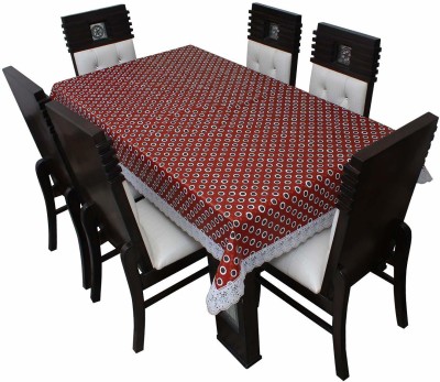 Flipkart SmartBuy Printed 6 Seater Table Cover(Red, Black, PVC)