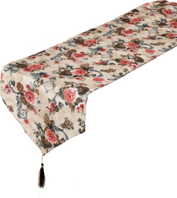 KUBER INDUSTRIES Pink 188 cm Table Runner(Cotton)