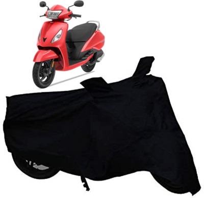 st enterprises Two Wheeler Cover for TVS(Jupiter, Black)