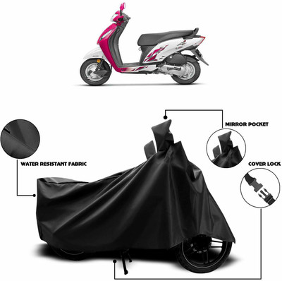 KEDIT Two Wheeler Cover for Universal For Bike(Activa i, Black)