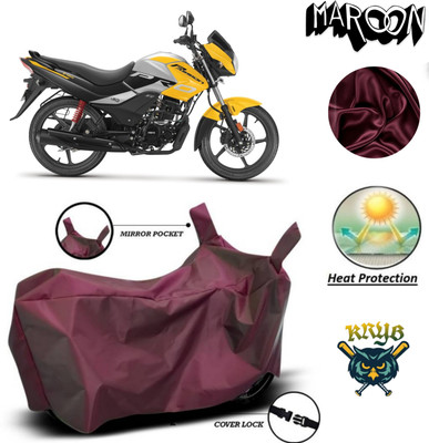 AUTOCAD Waterproof Two Wheeler Cover for Hero(Passion Pro i3S, Maroon)